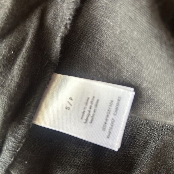 WeWoreWhat Black Linen Blend Drawstring Waist Wide Leg Trousers Size Small NEW - Picture 6 of 7